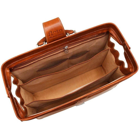 leather briefcase attache floto ciabatta brown 4